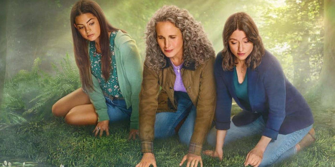 Кэт (Чайлер Ли), Али (Сади Лафлам-Сноу) и Дел (Энди Макдоуэл) рассматривают капсулу в "The Way Home".