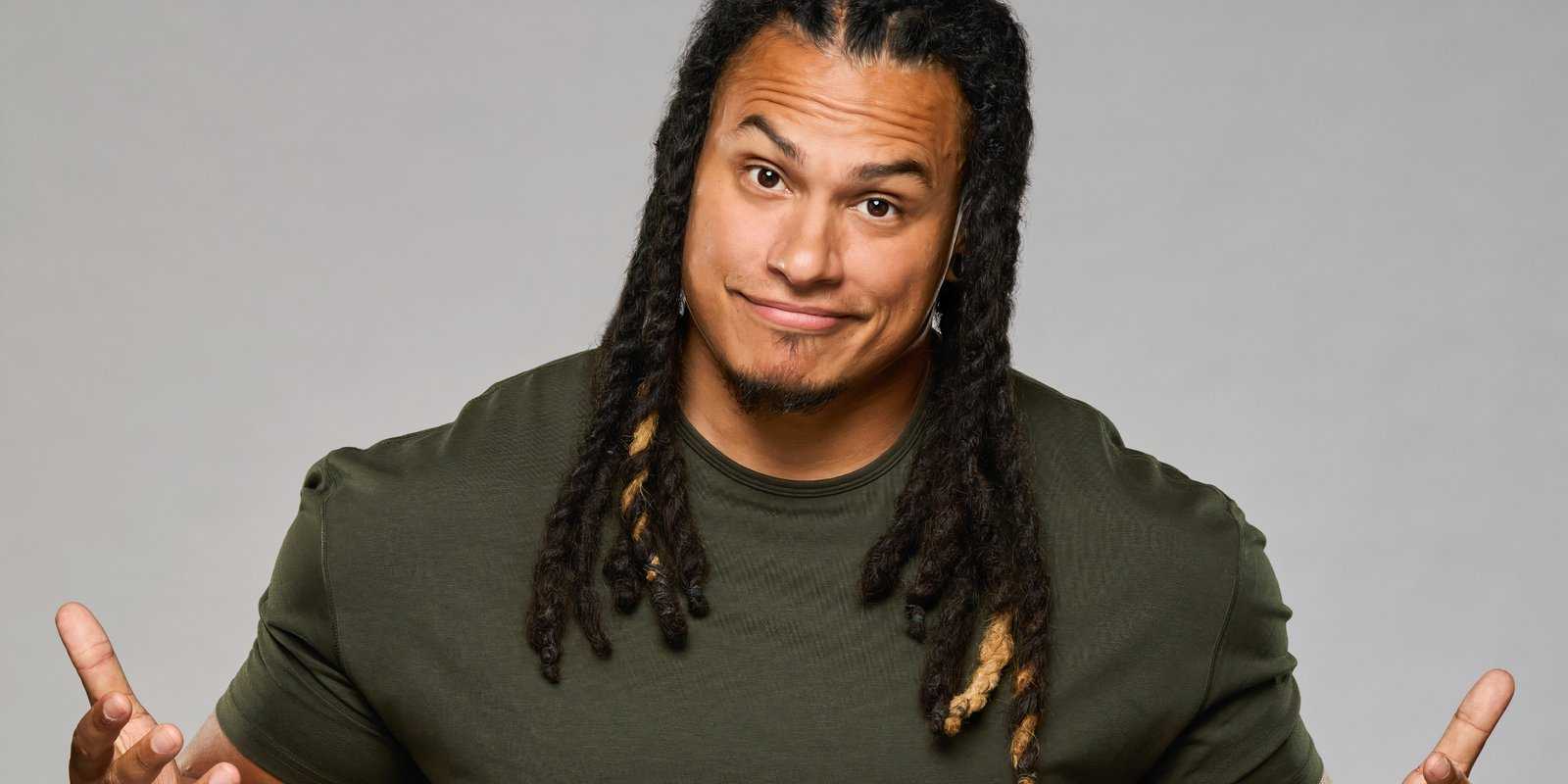 Фотография Кена Суто из "Big Brother 27" на фоне серого.