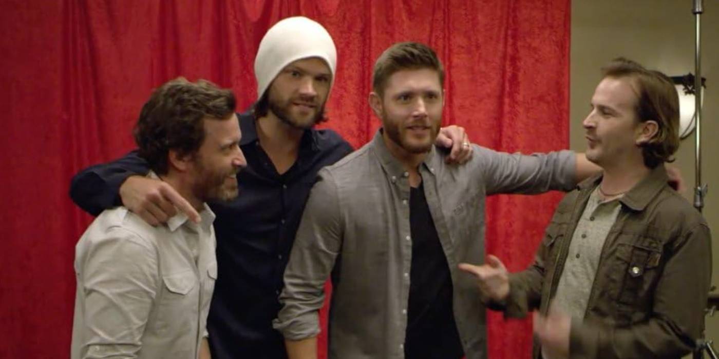 Дженсен Аклес, Роб Бенедикт, Джаред Падалек и Ричард Спит, в Kings of Con