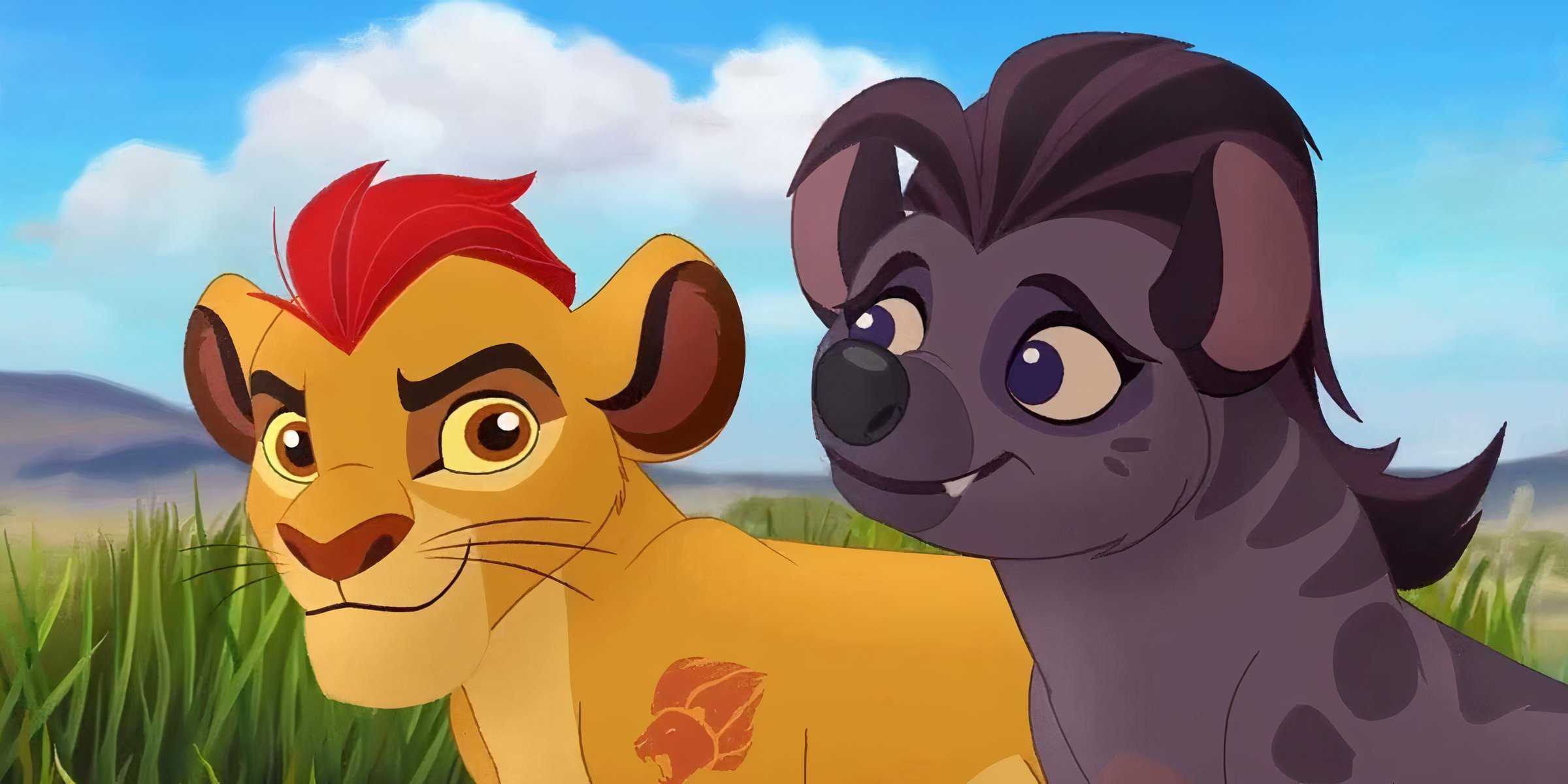 Кин и Джасири в высокой траве в The Lion Guard
