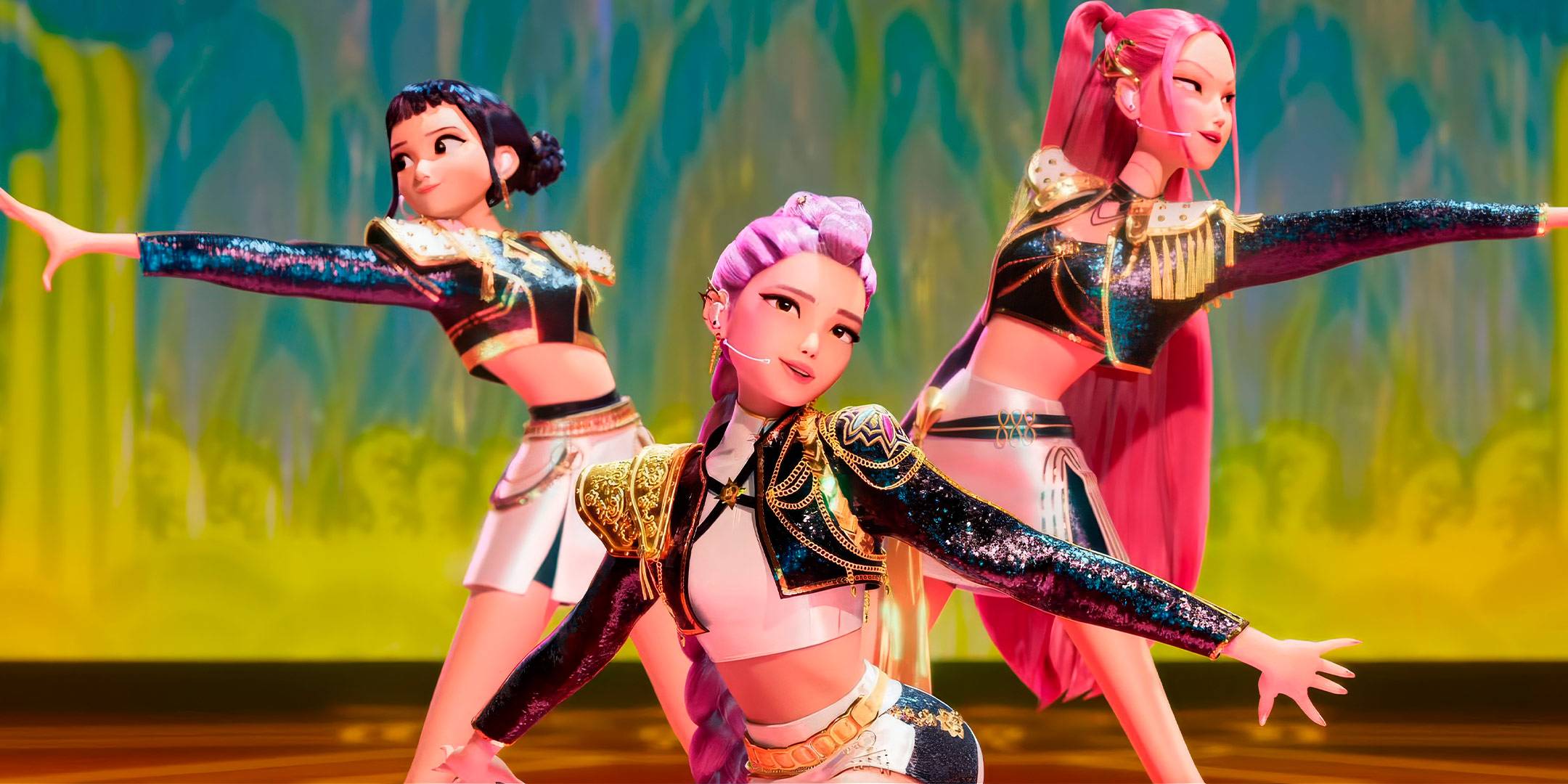 Группа Hunterx в фильме Kpop Demon Hunters