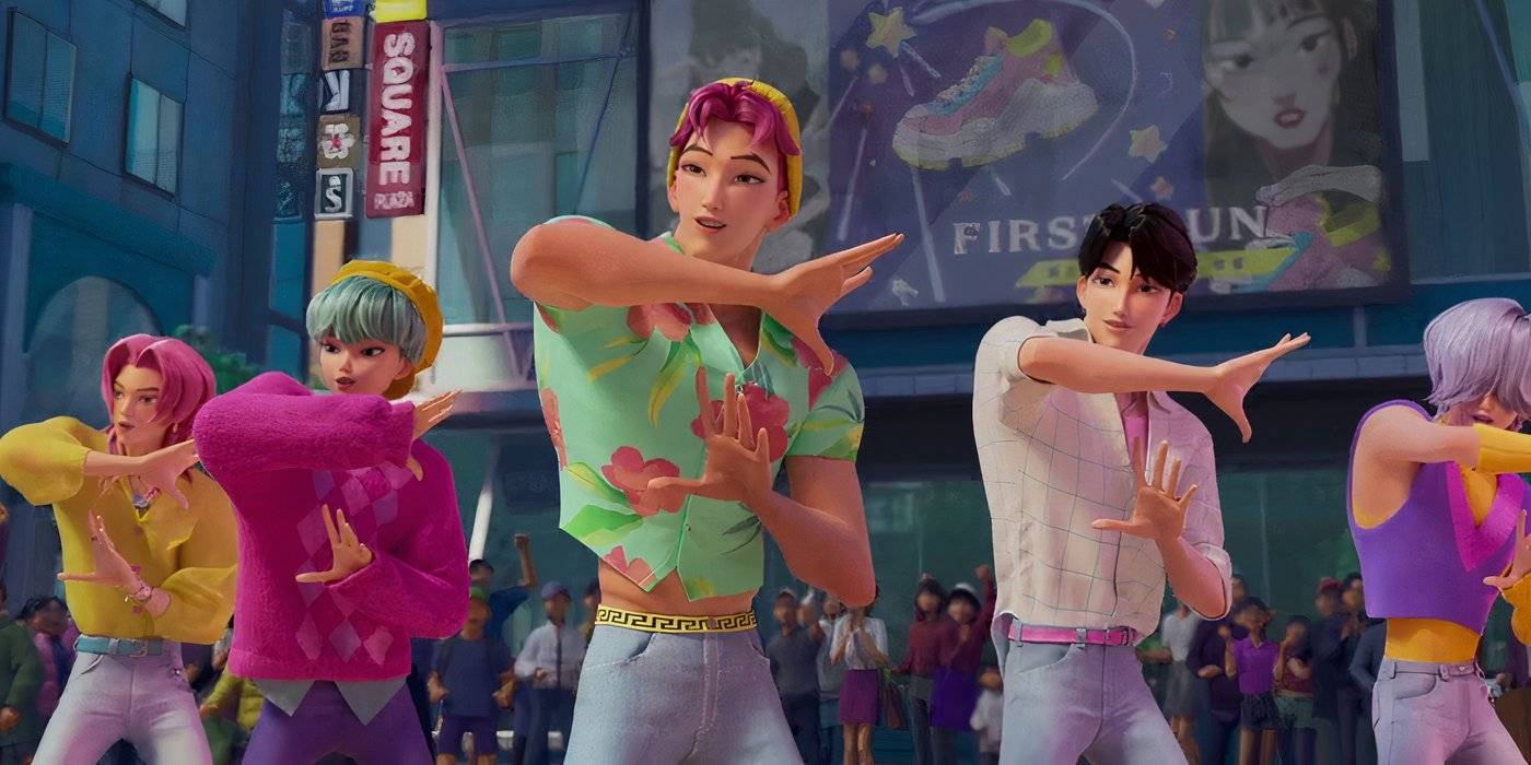 Saja Boys performing Soda Pop in KPop Demon Hunters