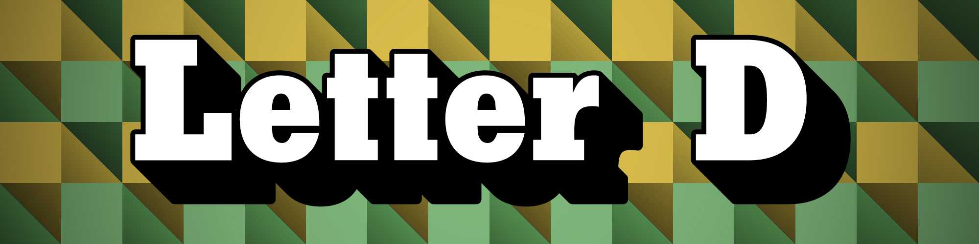 Слова "LETTERS D" с фоном, похожим на Wordle