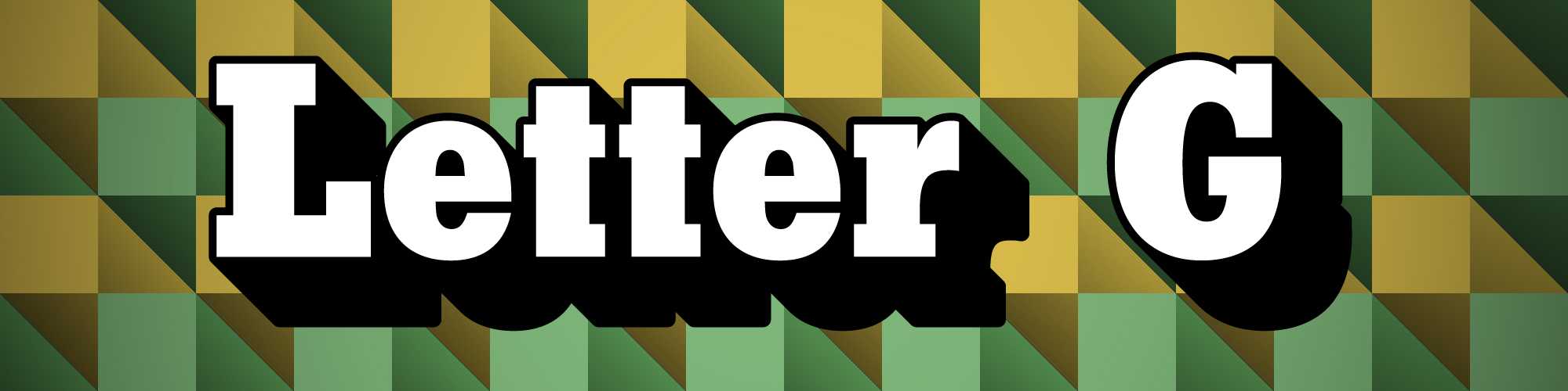Слова "LETTERS G" с фоном, похожим на Wordle
