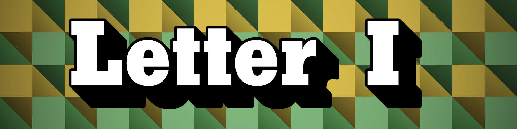 Слова "LETTER I" с фоном, похожим на Wordle