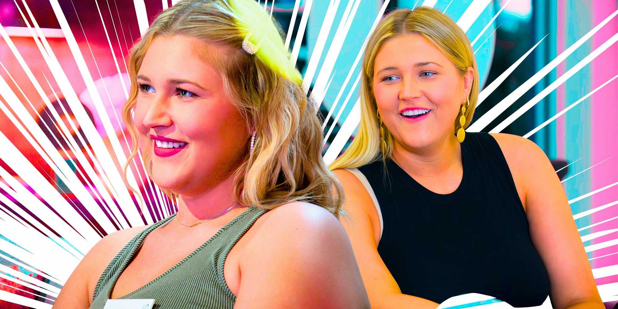 сборка с Хэнни Джилес, улыбающейся в 7 сезоне "Love is Blind"