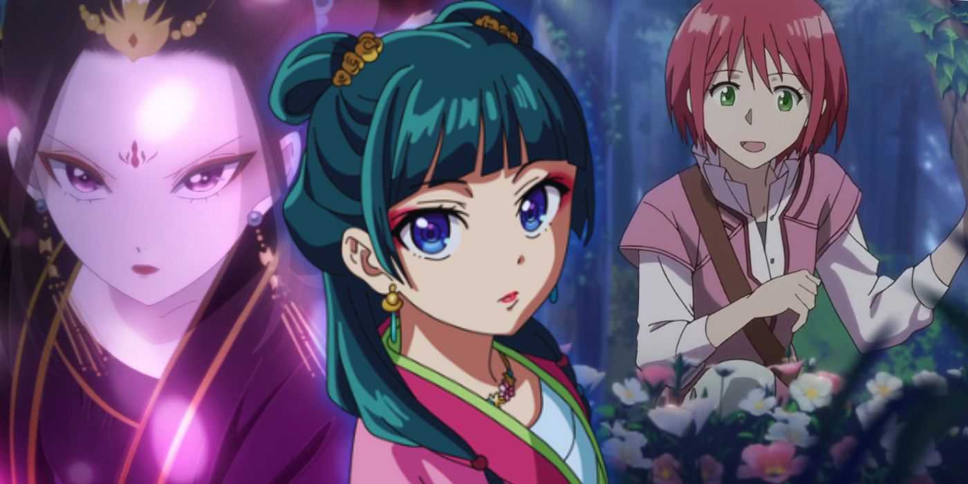 Диарии аптекаря Маомао перед Равен из внутреннего дворца и Снежной королевой с красными волосами