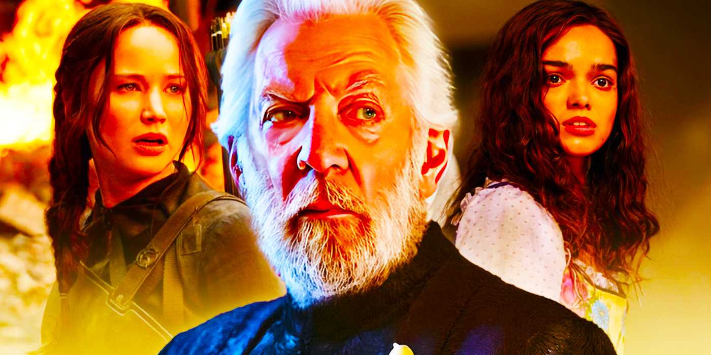 Катнис, Сноу и Люси в фильмах "Голодные игры"