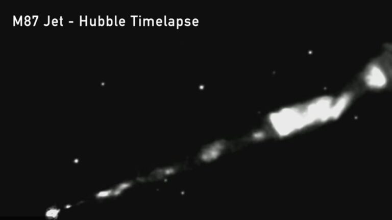 Учёные определили источник 3-тысячелетней космической струи, исходящей из чёрной дыры, с помощью расширенной сети телескопов