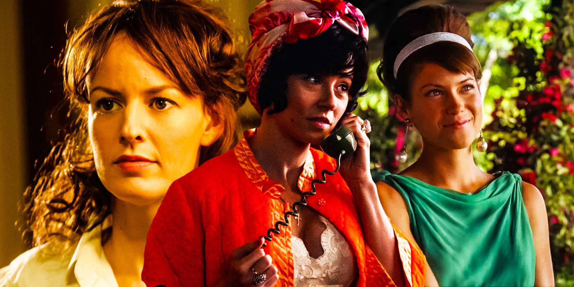 Коллаж из фотографий Мидж, Джой и Сильвии из "Mad Men"