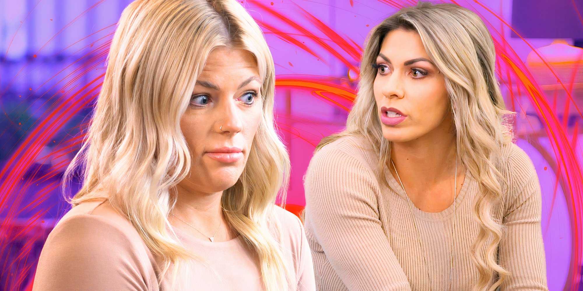 Изображение: Мэдисон Майерс из 18-го сезона "Married At First Sight" с Мишель Томблин в бежевых топах