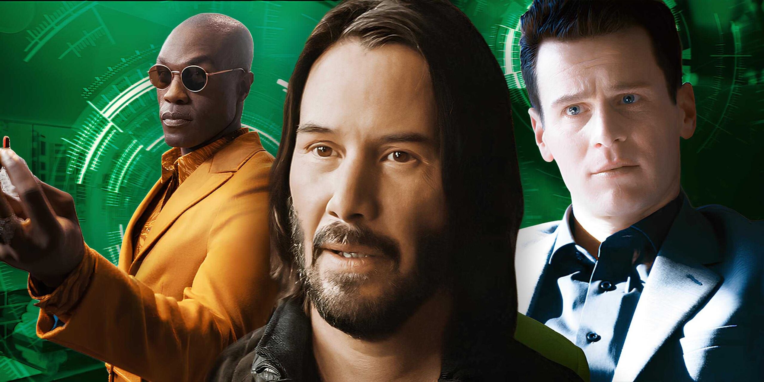 Кастомное изображение из "Матрицы: Воскрешение" с Морфеусом, Нео и Смитом