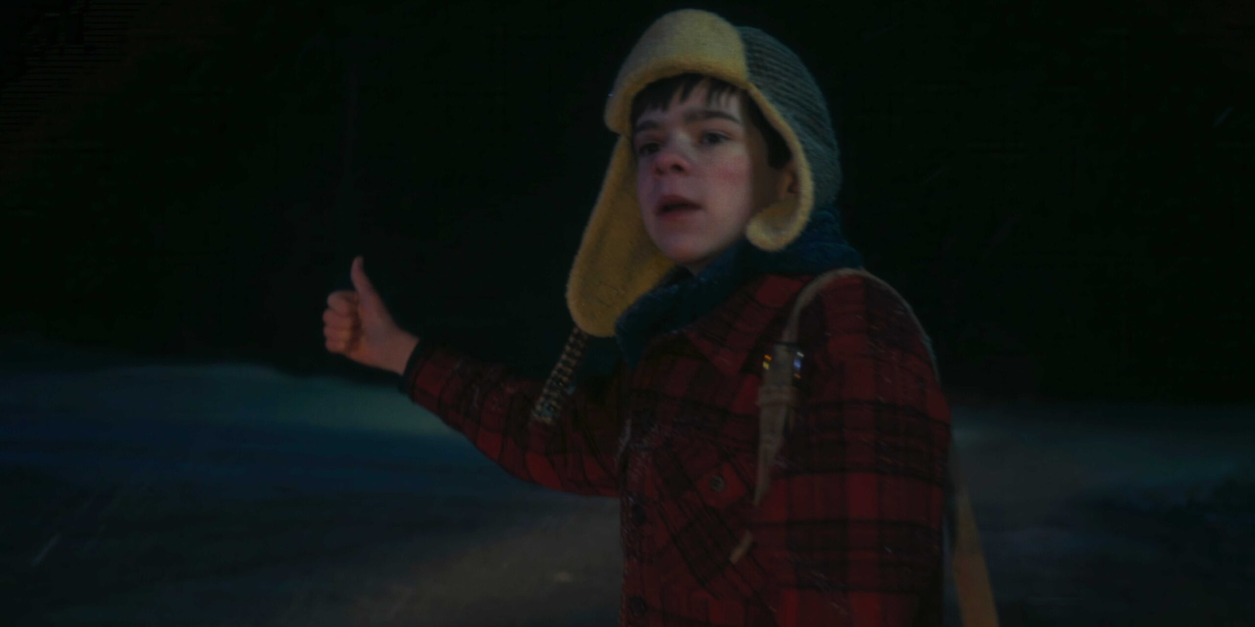 Мэтти на обочине дороги в "Добро пожаловать в Дерри"