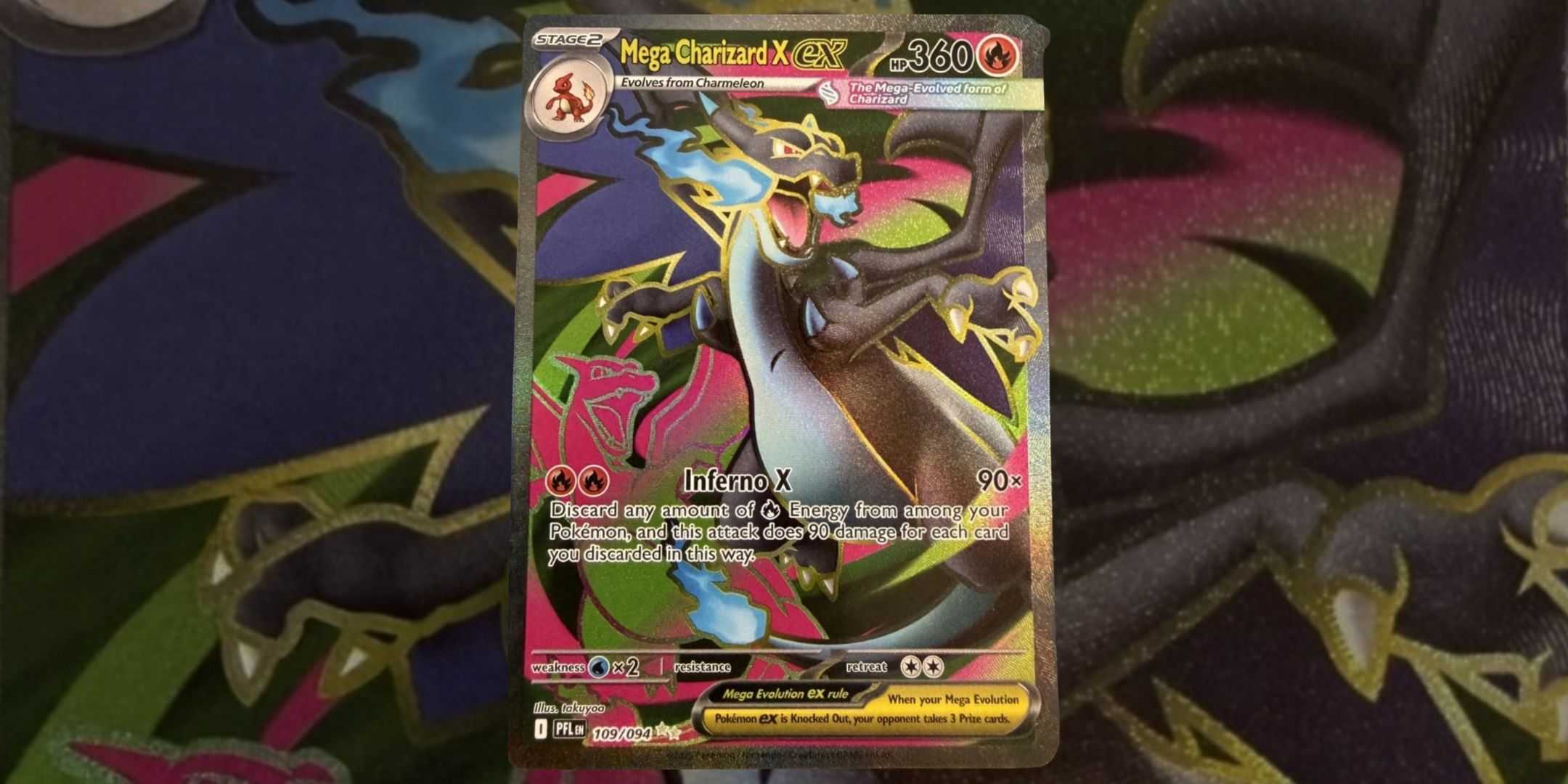 Mega Charizard X ex карта 109 из Pokemon Phantasmal Flames
