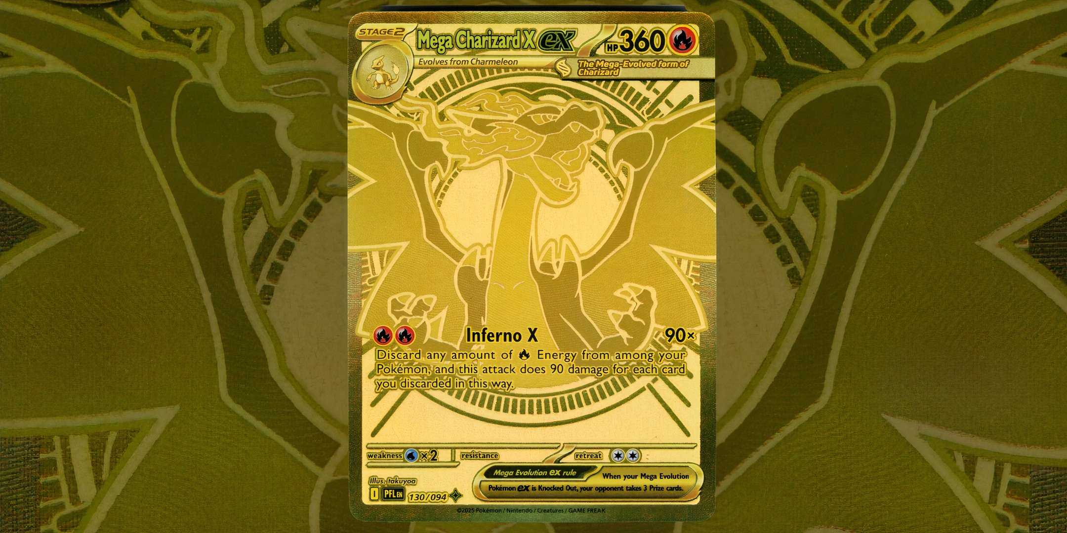 Mega Charizard X ex карта 130 из Pokemon Phantasmal Flames