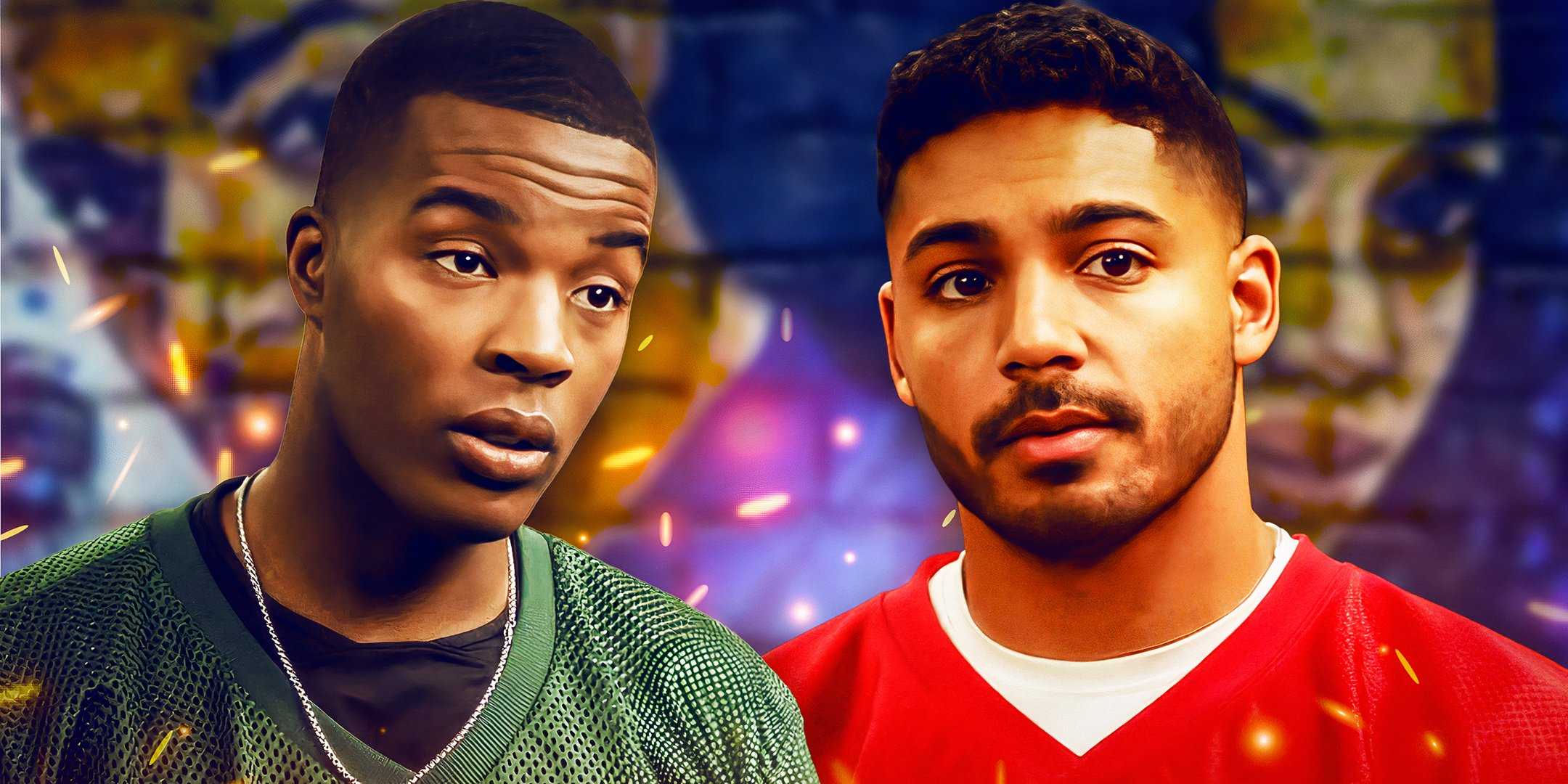 Дэниел Эзра в роли Спенсера и Майкл Эванс Белинг в роли Джордана в "All American".