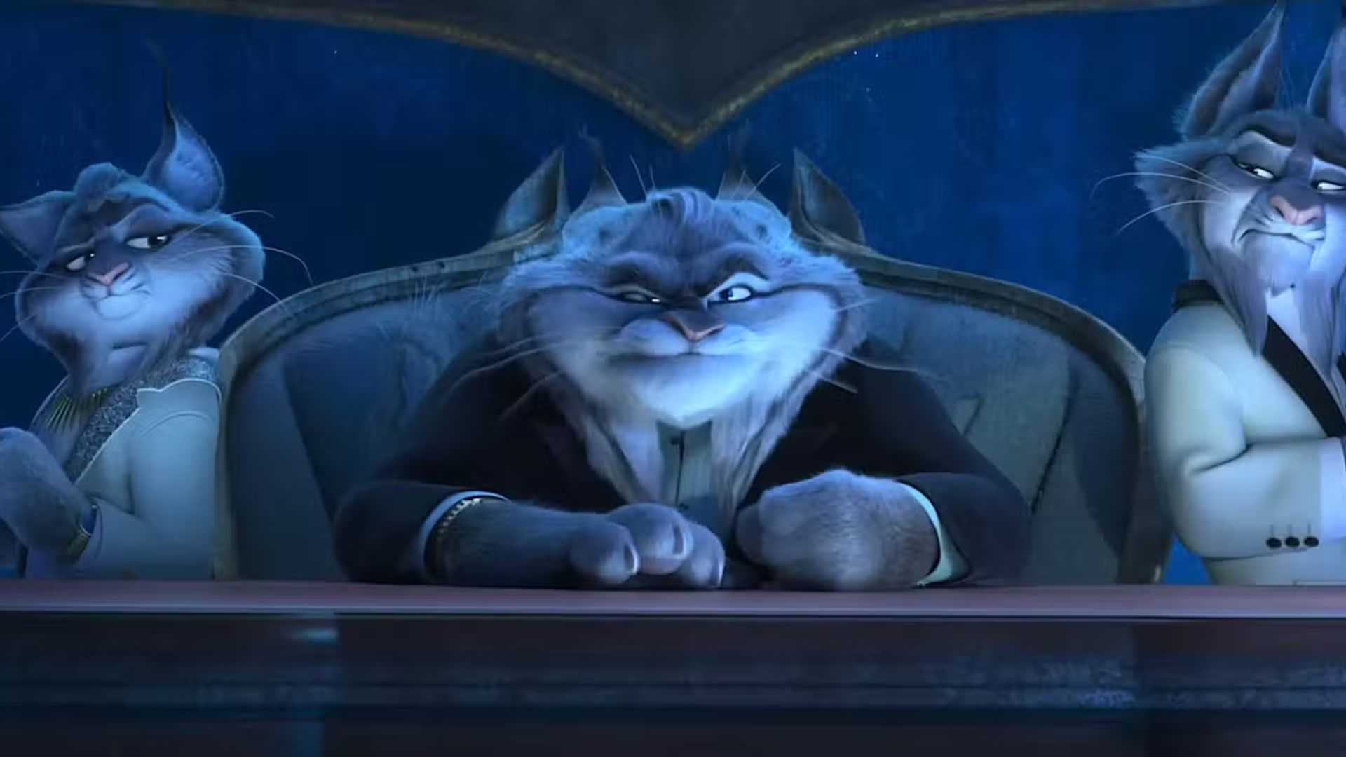 Милтон Линслей сидит в большом кресле, выглядит сердитым в Zootopia 2