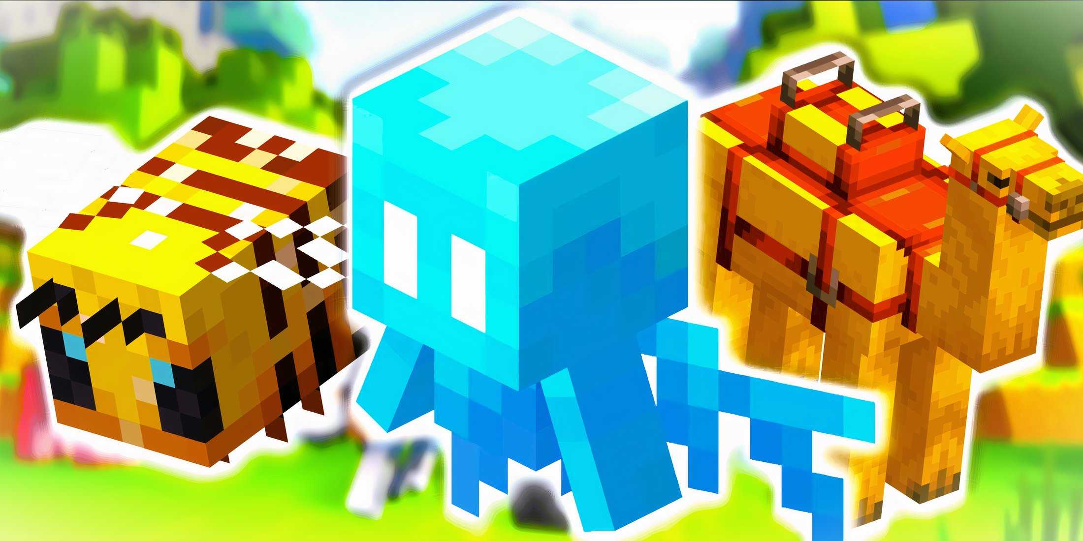 Minecraft Bee, Allay and Camel