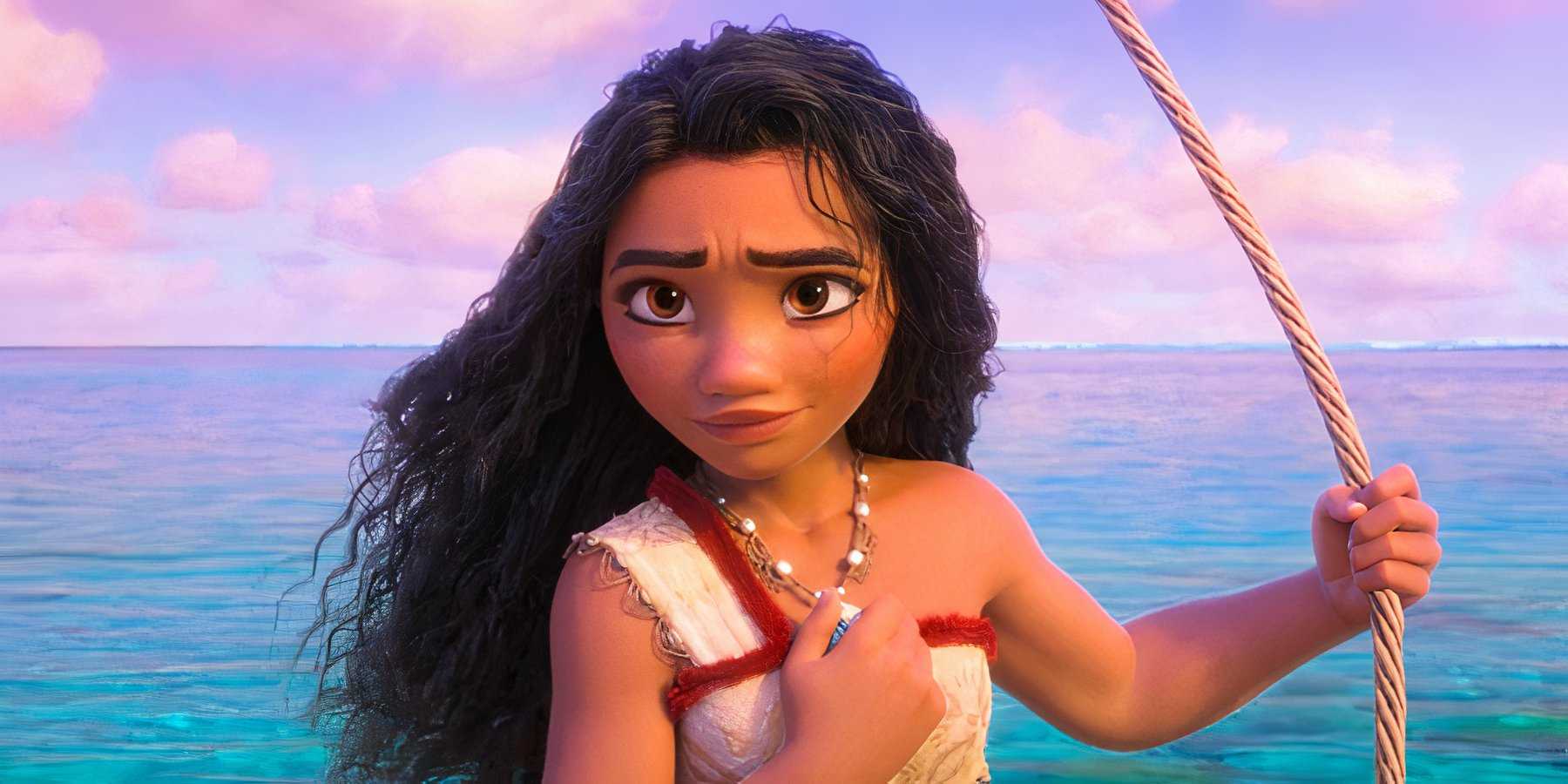 Моана прощается с Симеей в Moana 2.