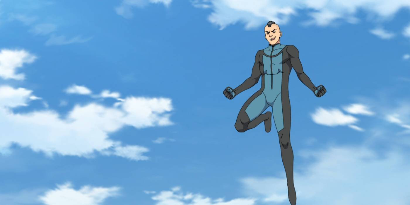 Mohawk Invincible летящий в небе в 3 сезоне *Invincible* (2025)