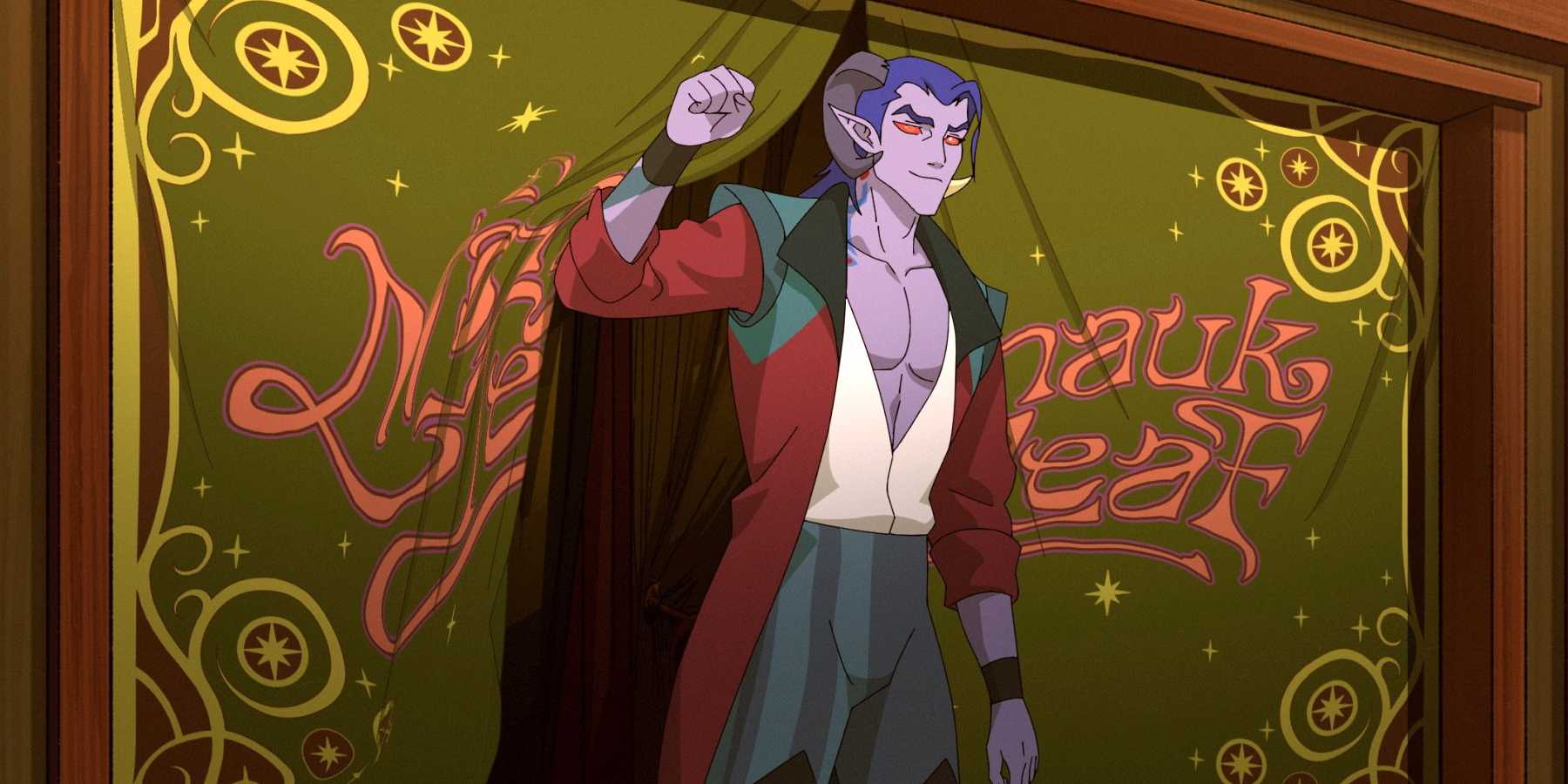 Молли идет через занавес, улыбаясь в The Mighty Nein