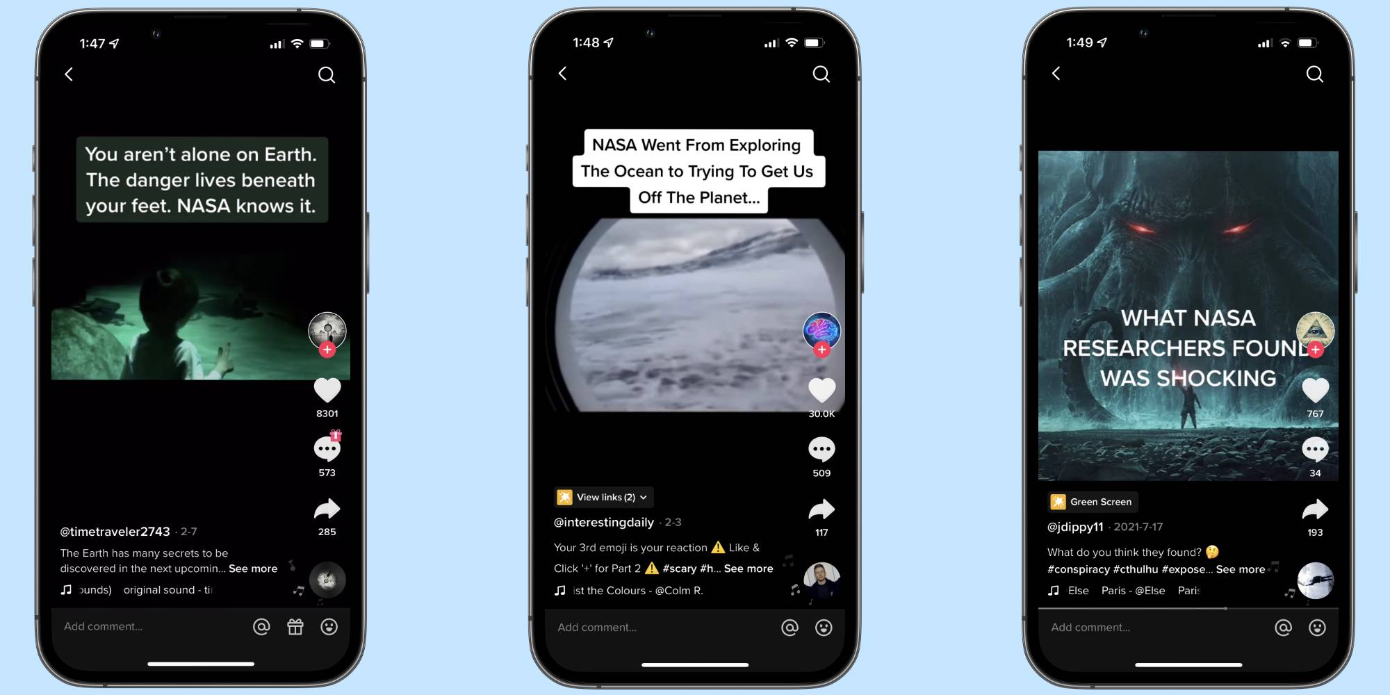Видео TikTok о NASA, исследующем океан