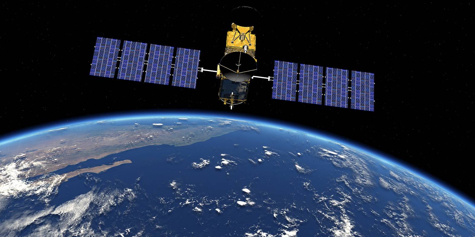 Спутник NASA Jason-2 над Землей