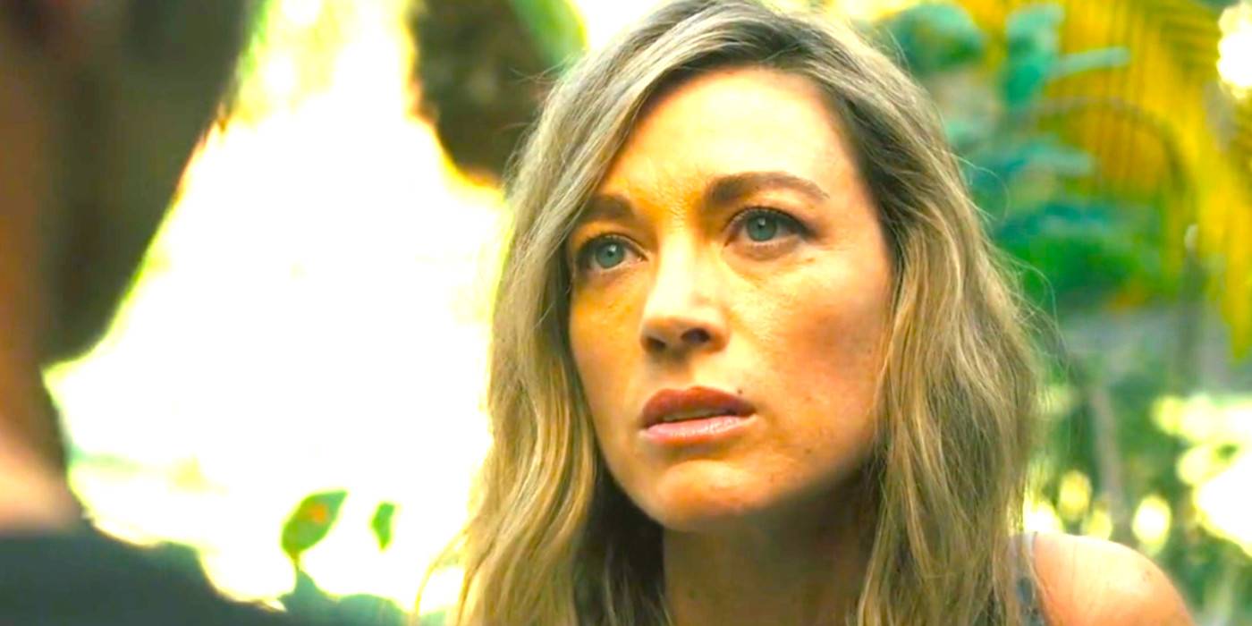 Натали Зе как Винона, разговаривающая с Рэйланом о его уходе на пенсию в Justified: City Primeval