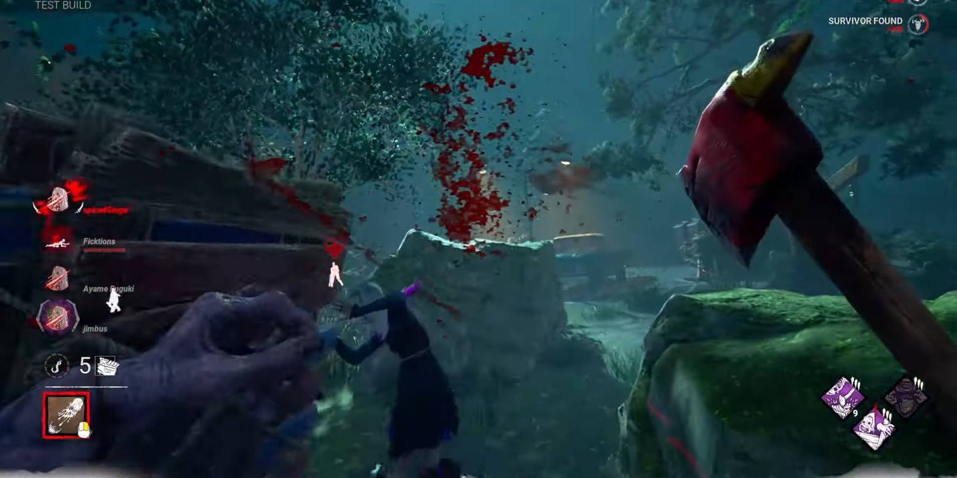 Перспектива "Неизвестного" при нанесении урона "Сабле Wren" в Dead By Daylight