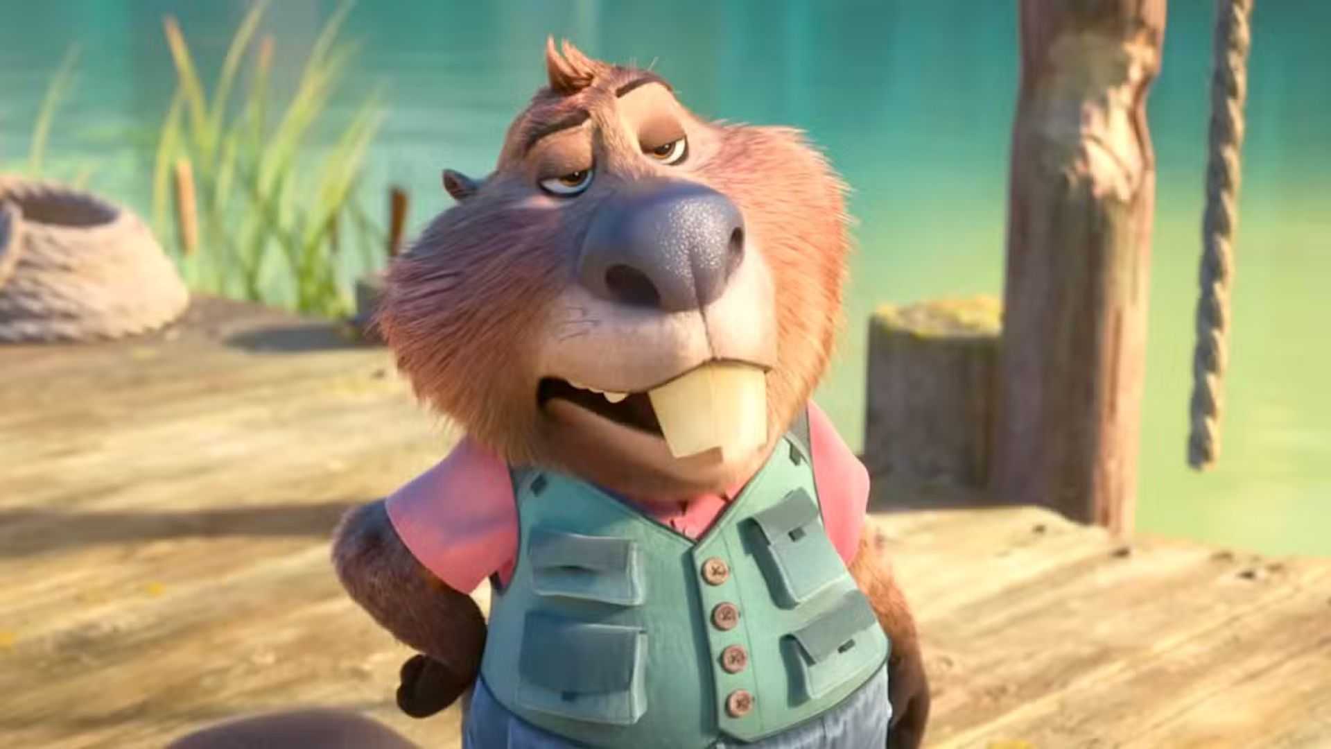 Ниблз с недоверчивым выражением лица в Zootopia 2