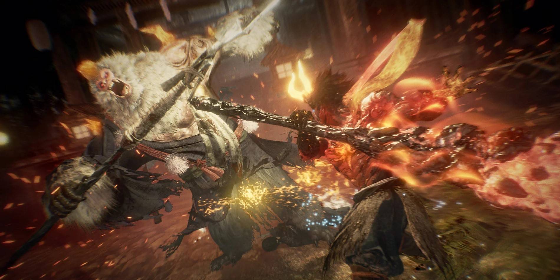 Игрок в Nioh 2 сражается с Энким.