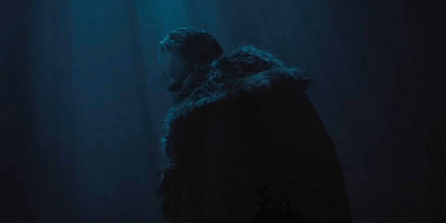 Граф Орлок, оглядывающийся в темноте в фильме "Носферату"