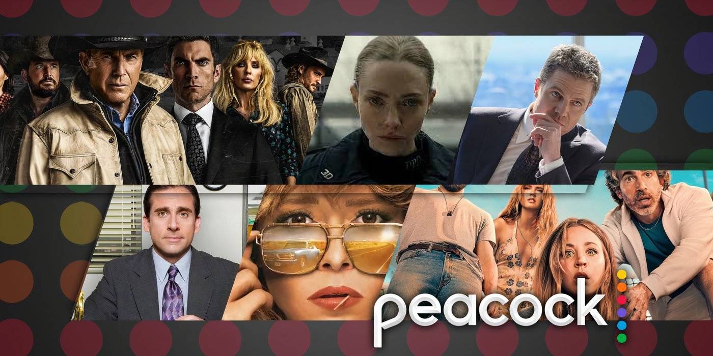 Монтаж телешоу Peacock для апреля 2025