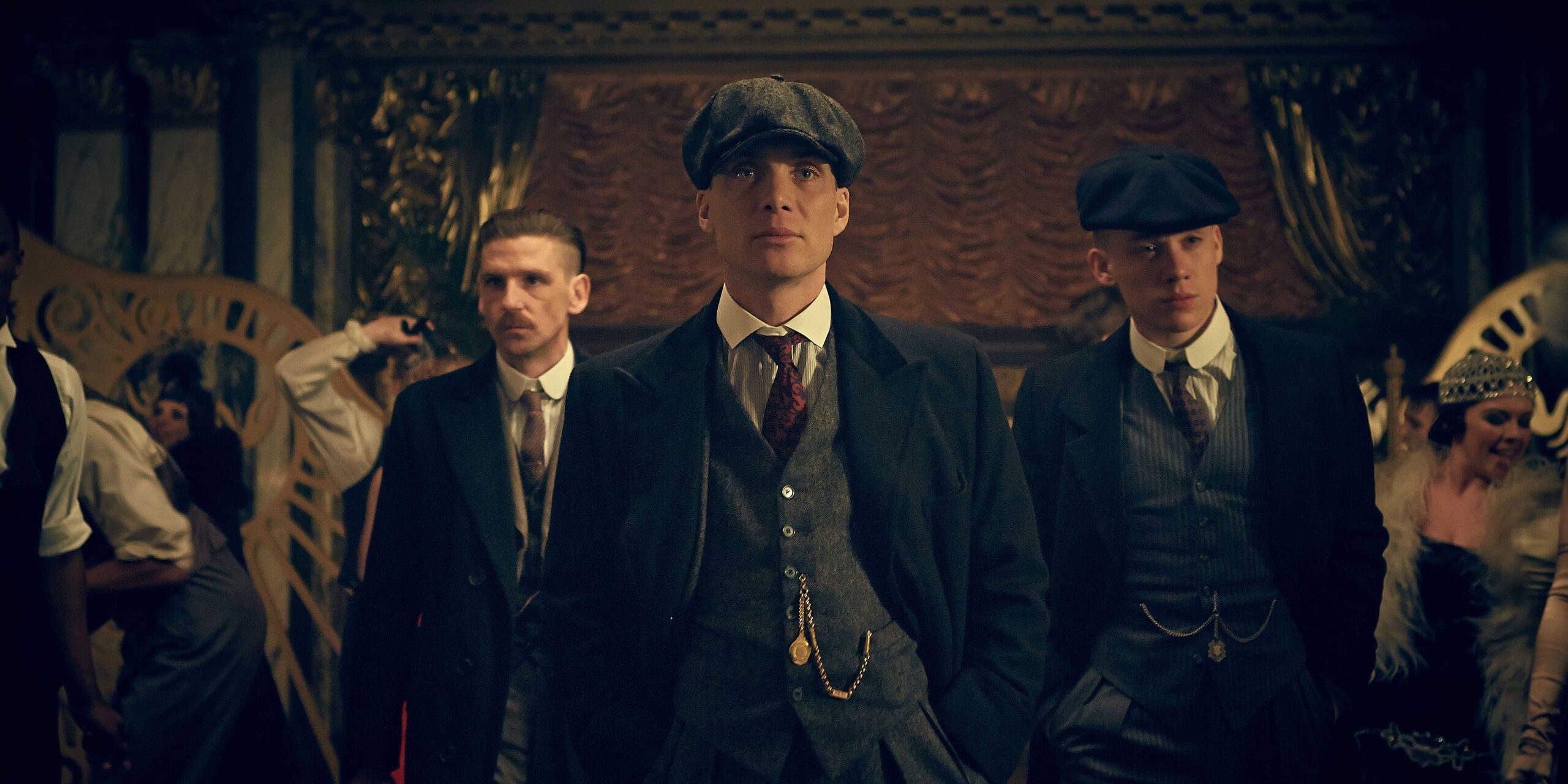 Киллен Мёрфи, Пол Андерсон и Джо Коул в роли братьев Шебби в Peaky Blinders