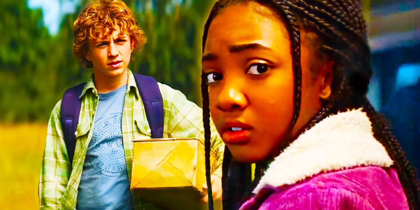 Настраиваемое изображение Перси с коробкой и Аннабет, обеспокоенные, из серии *Percy Jackson*