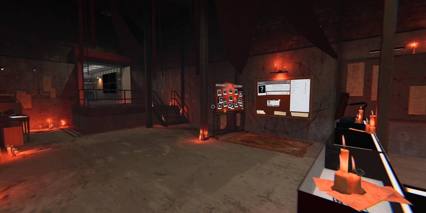 Загрузочная комната Phasmophobia с эффектами луны