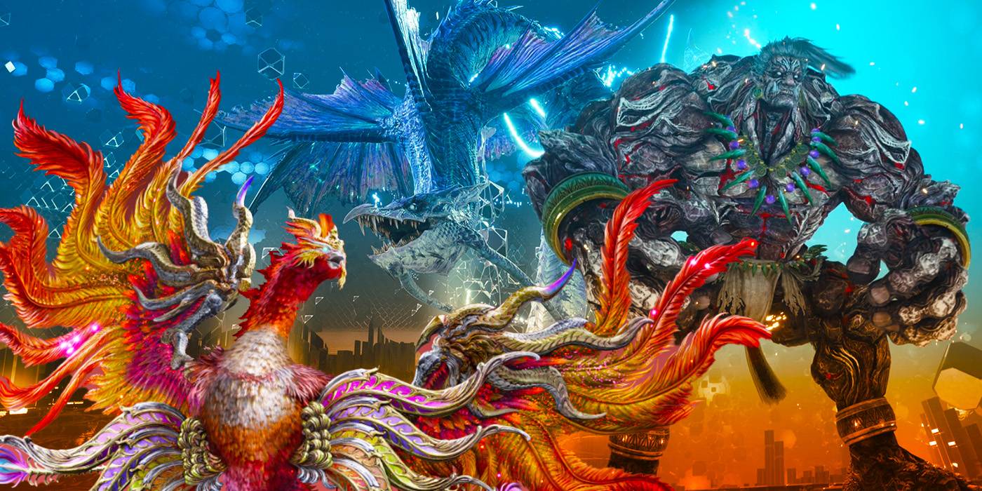 Феникс, Титан и Левиафан из Final Fantasy VII Rebirth