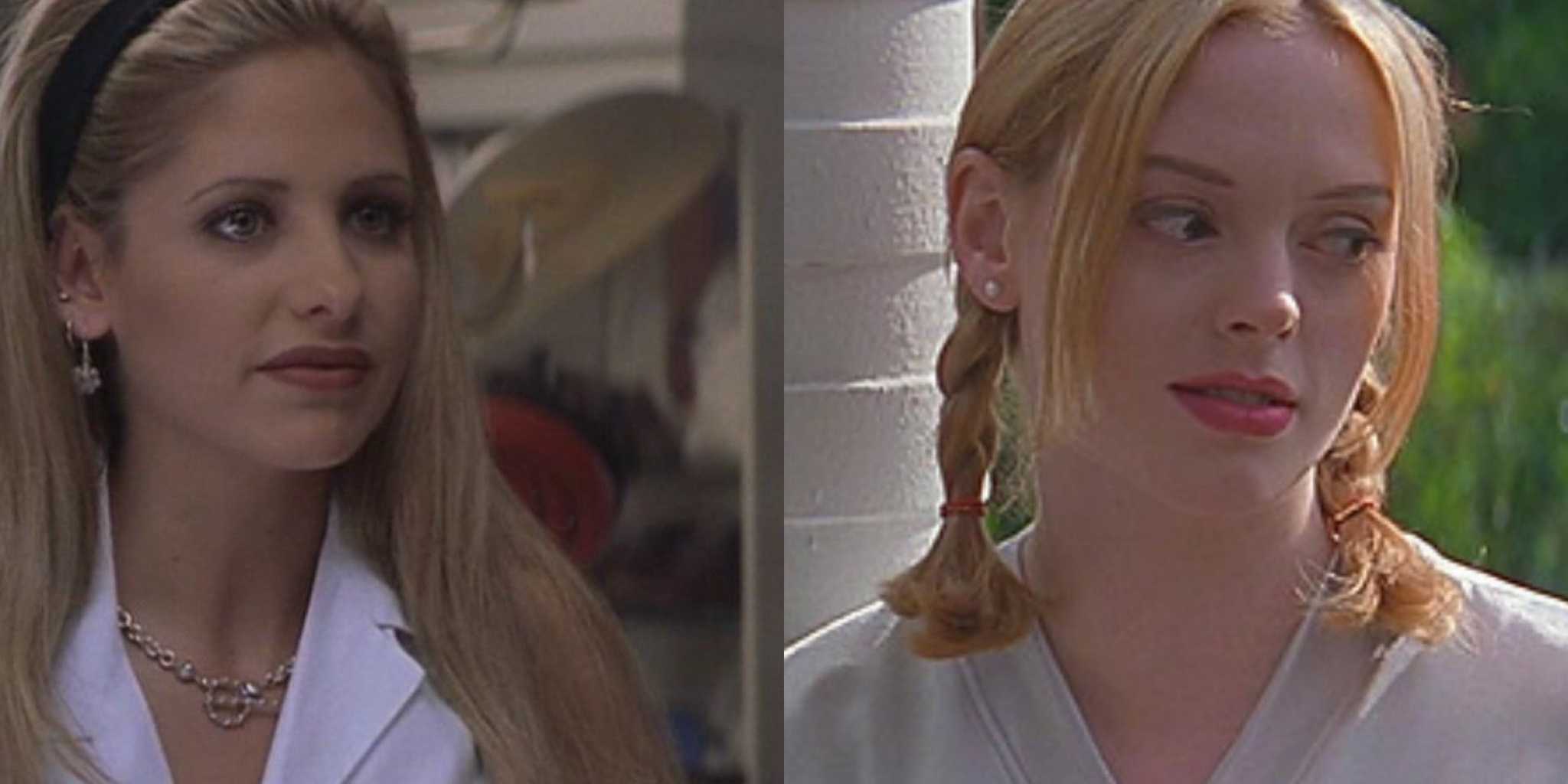 Сара Мишель Геллер и Роуз Макгоуэн