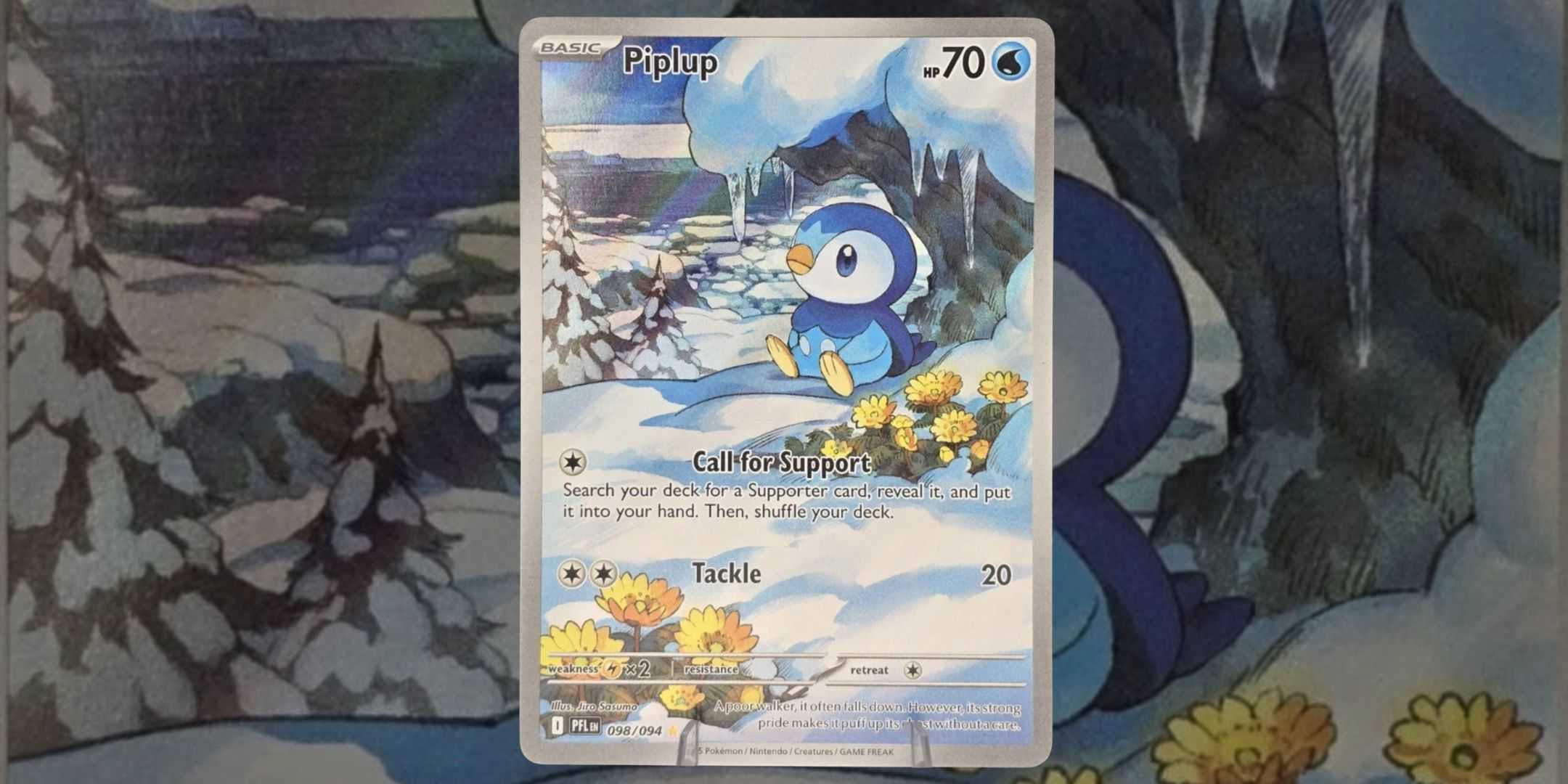 Карта Piplup 098 из Pokemon Phantasmal Flames