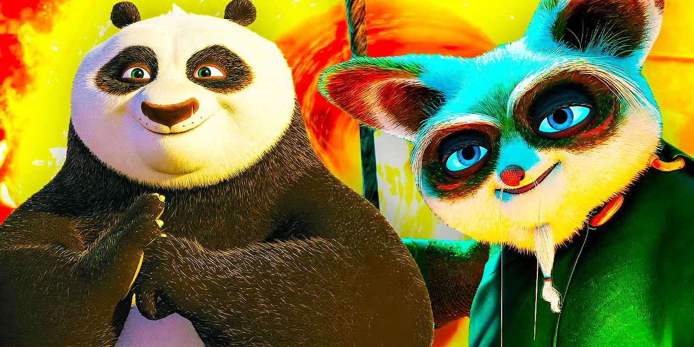 По и Мастер Шифу из фильмов "Kung Fu Panda"