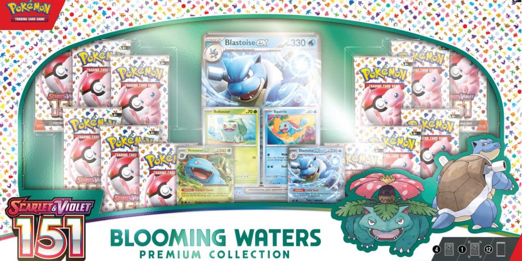 Коробка Pokemon TCG Blooming Waters Premium Collection
