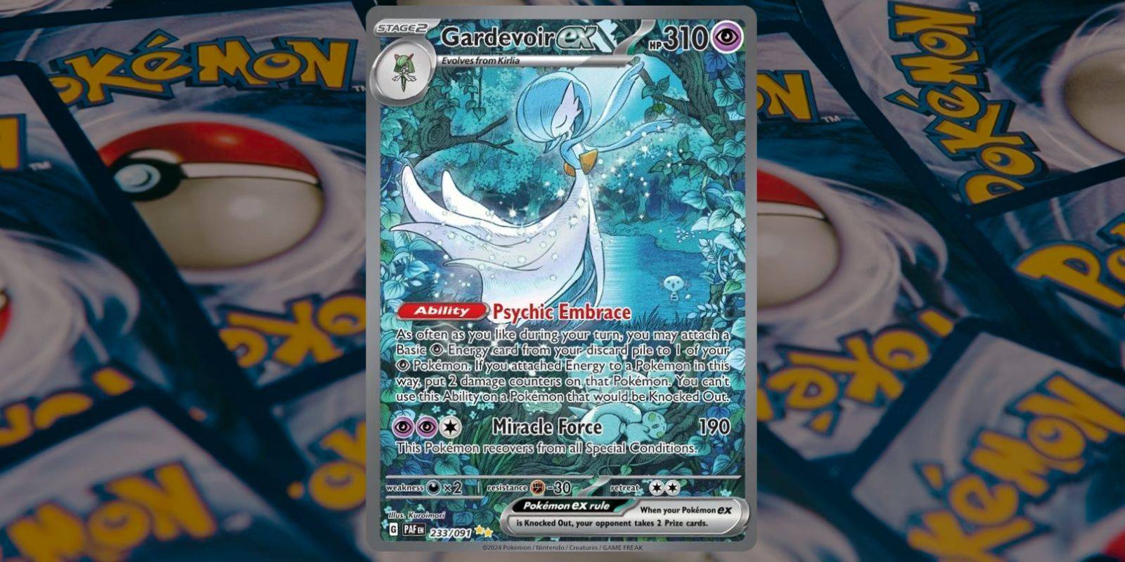 Pokemon TCG Paldean Fates Gardevoir ex 233