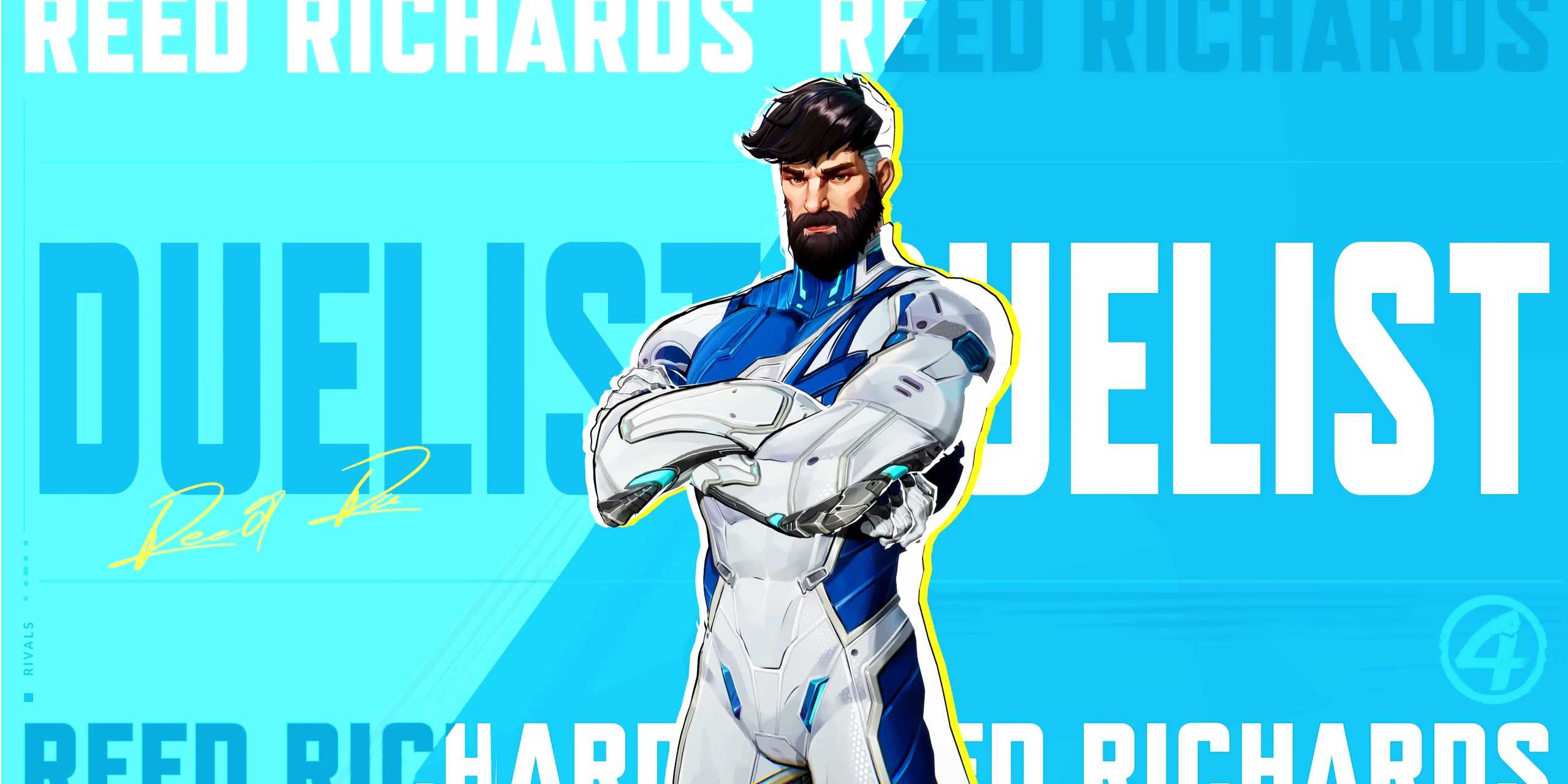 Рид Ричардс стоит рядом с именем и ролью.