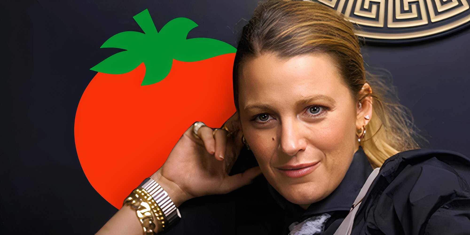 Кастомное изображение персонажа Блейк Ливи из Another Simple Favor и символа Rotten Tomatoes