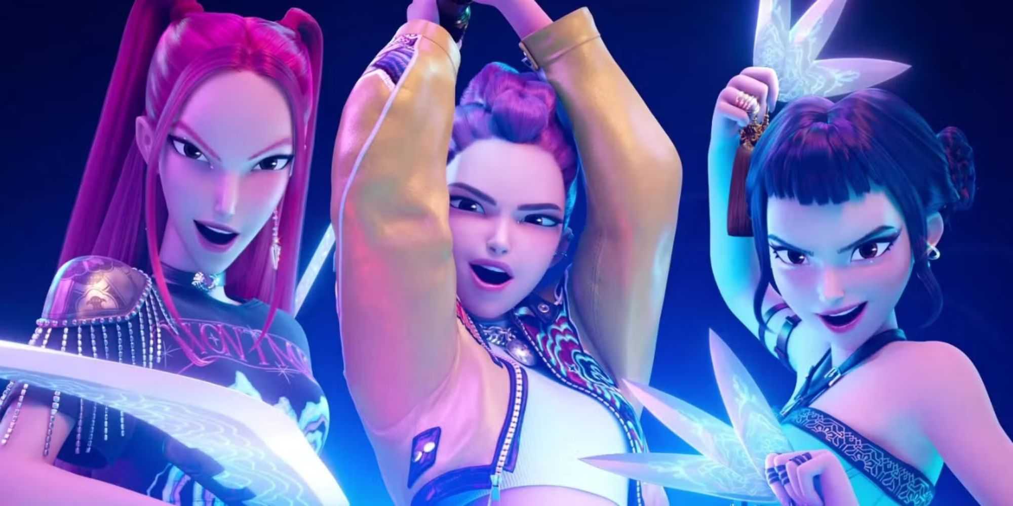 Руми, Мира и Зои в Kpop Demon Hunters