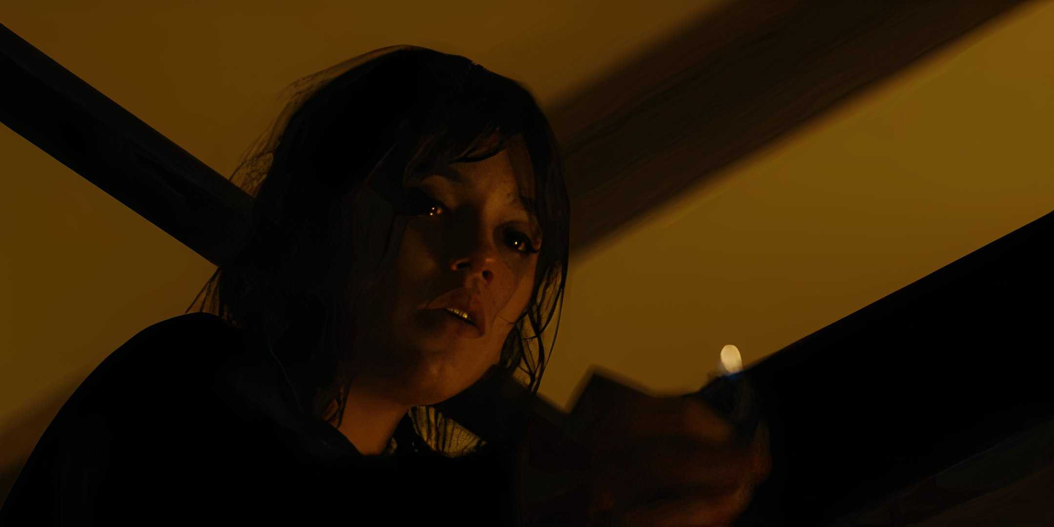 Дженна Ортес в роли Анимы в "Hurry Up Tomorrow"