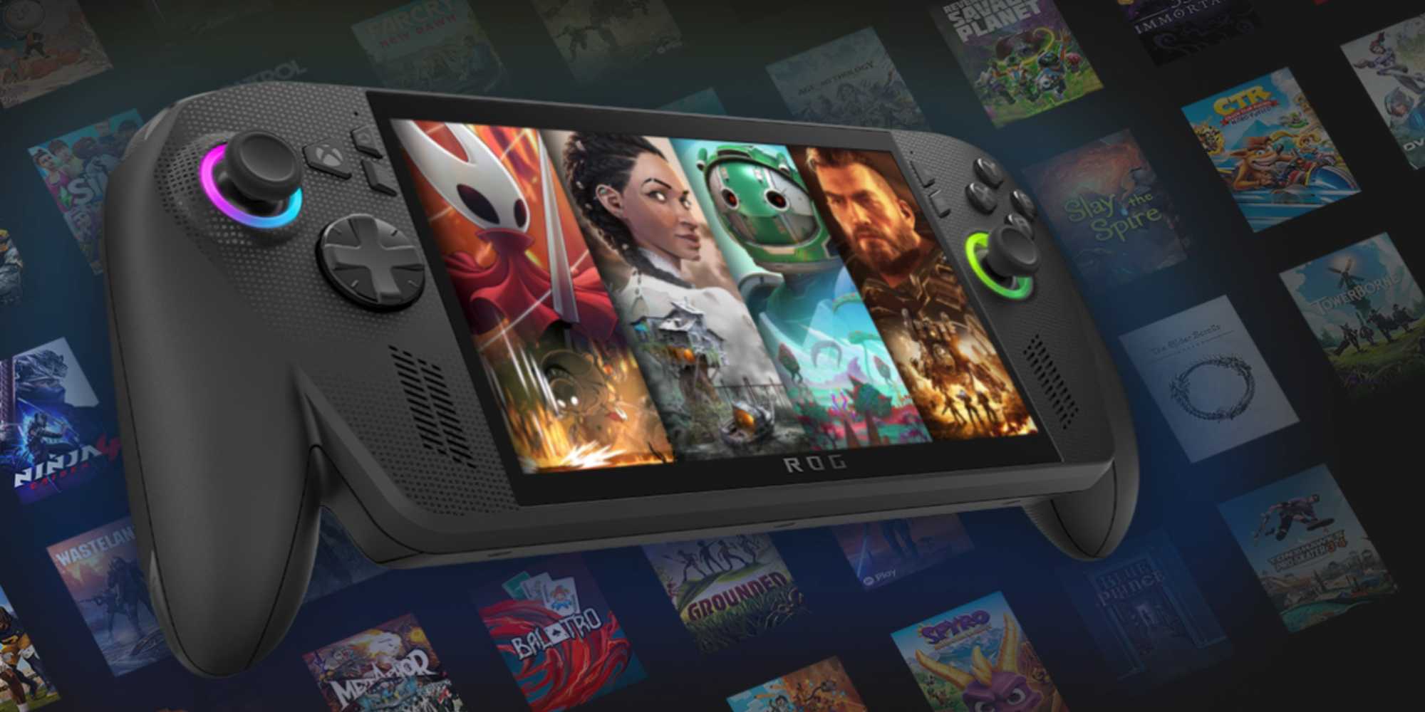 Рекламное изображение Xbox ROG Ally от Microsoft