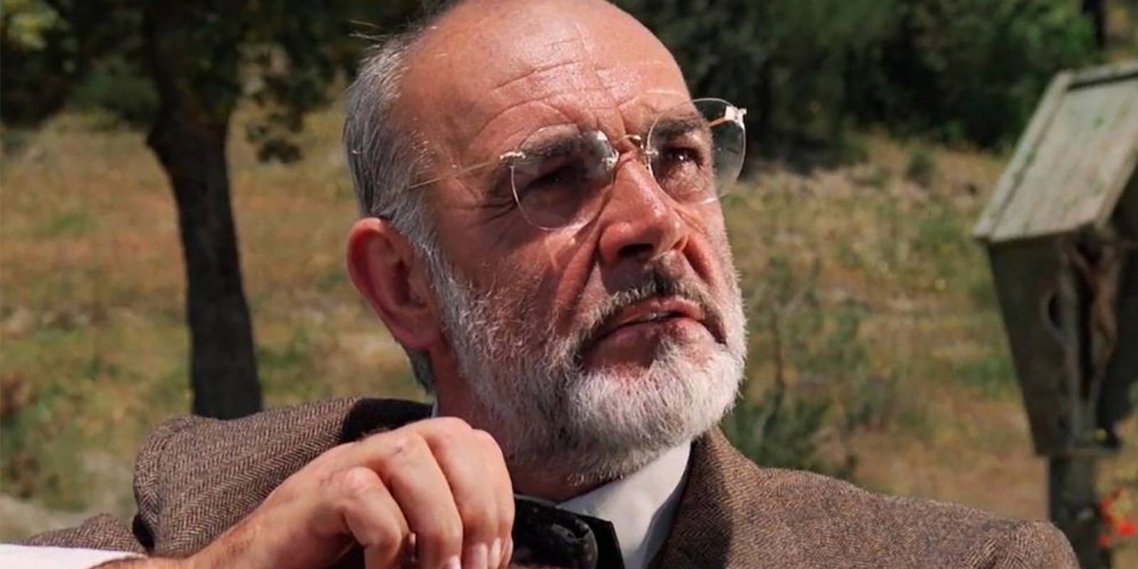 Сэйн Коннери на мотоцикле в фильме "Индиана Джонс и Последняя Крестовая Война"