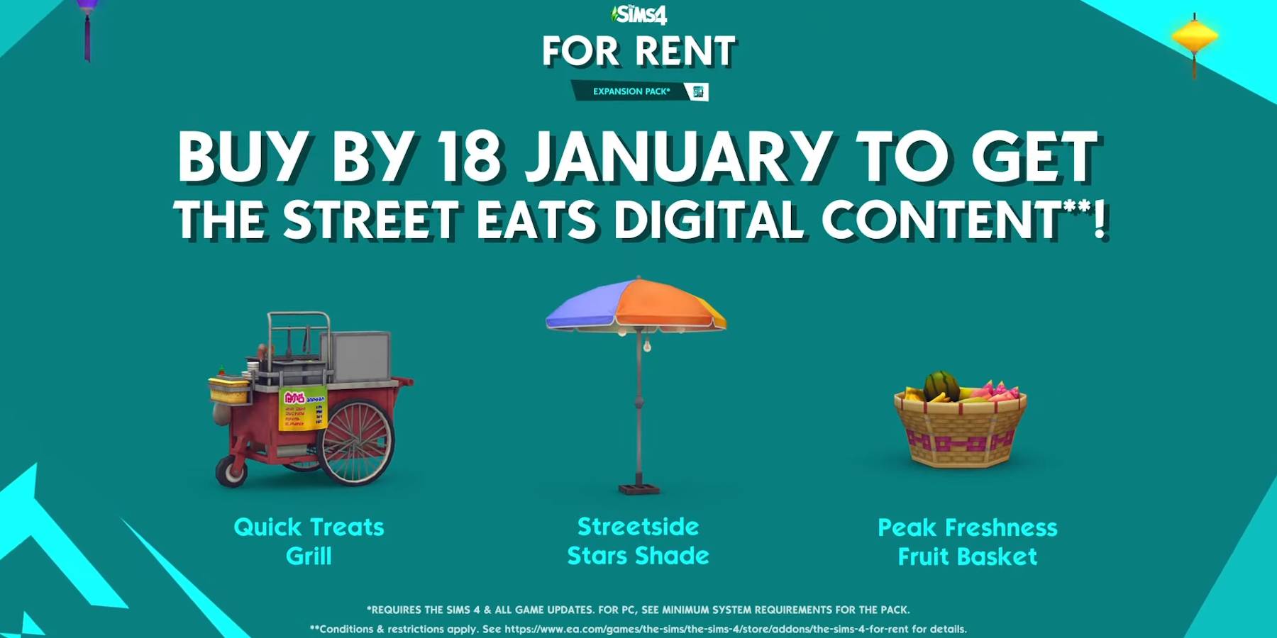 Дополнительный контент для "The Sims 4 For Rent"