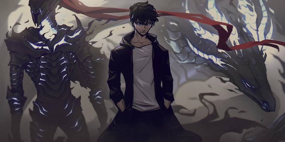 Джинву стоит с руками в карманах в Solo Leveling